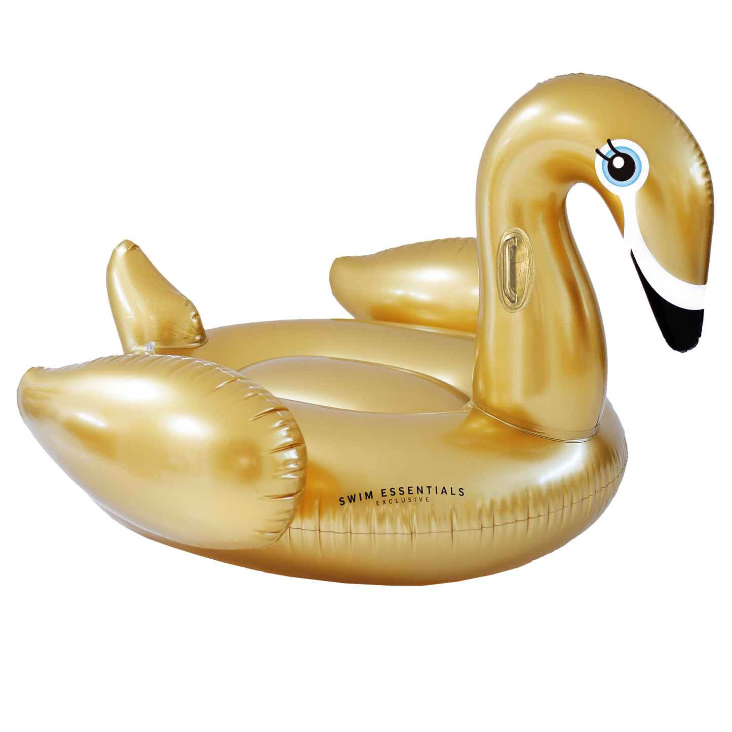 Opblaas zwaan XXL goud